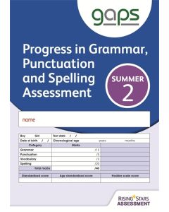 GAPS Test 2, Summer Pack 10 (Progress in Grammar, Punctuation and Spelling Assessment)