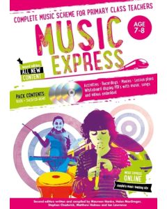Music Express: Age 7-8 (Book + 3CDs + DVD-ROM): Complete music scheme for primary class teachers: New edition