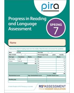 PiRA Test 7, Spring PK 10 (Progress in Reading and Language Assessment)