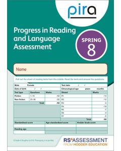 PiRA Test 8, Spring PK 10 (Progress in Reading and Language Assessment)