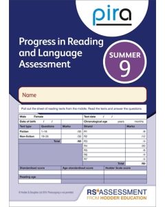 PiRA Test 9, Summer PK10 (Progress in Reading and Language Assessment)