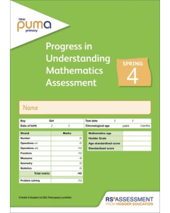 PUMA Test 4, Spring PK10 (Progress in Understanding Mathematics Assessment)